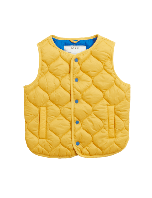 

Boys M&S Collection Lightweight Quilted Gilet (2-7 Yrs) - Dark Gold, Dark Gold