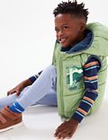 Camouflage Fleece Lined Padded Gilet (2-7 Yrs)