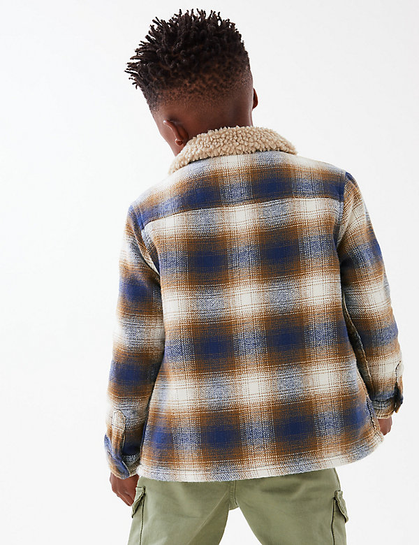 Cotton Rich Checked Shacket (2-7 Yrs)