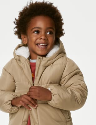 

Boys,Unisex,Girls M&S Collection Stormwear™ Borg Lined Padded Coat (2-8 Yrs) - Neutral, Neutral