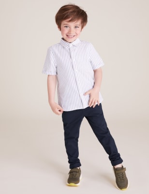 

Boys M&S Collection Cotton Rich Chinos (2-7 Yrs) - Navy, Navy