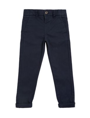 

Boys M&S Collection Cotton Rich Chinos (2-7 Yrs) - Navy, Navy