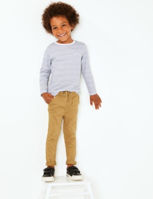 Pantalon tiss&eacute; avec cordon (du 3&nbsp;mois au 7&nbsp;ans)