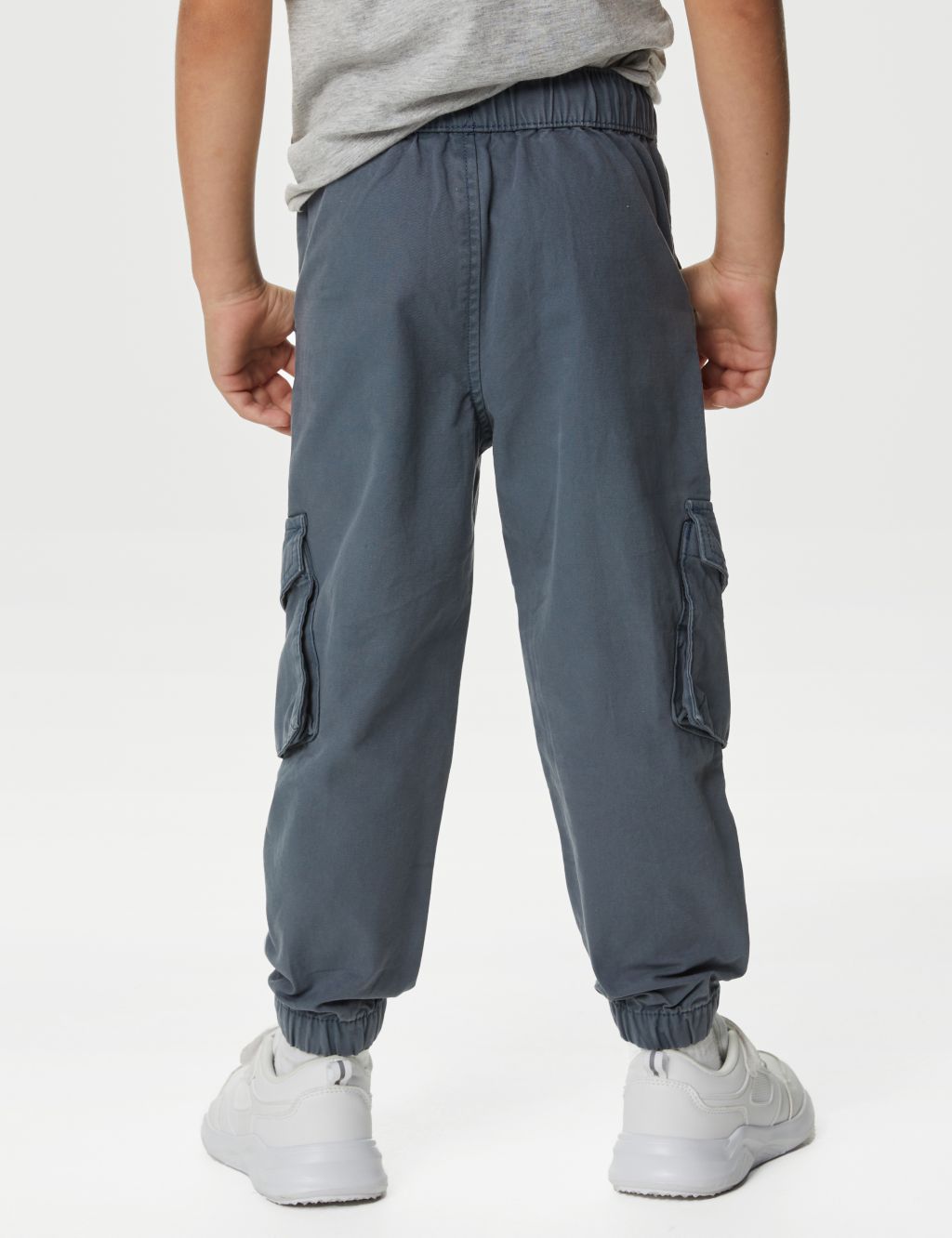 Pure Cotton Cargo Trousers (2-8 Yrs) image 5