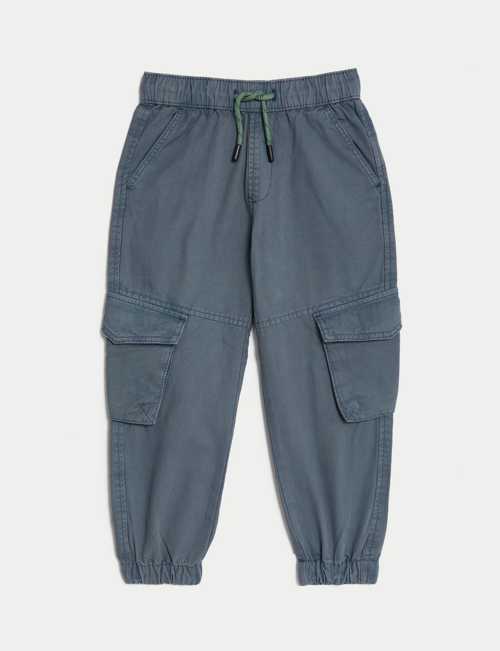 Pure Cotton Cargo Trousers (2-8 Yrs) image 2