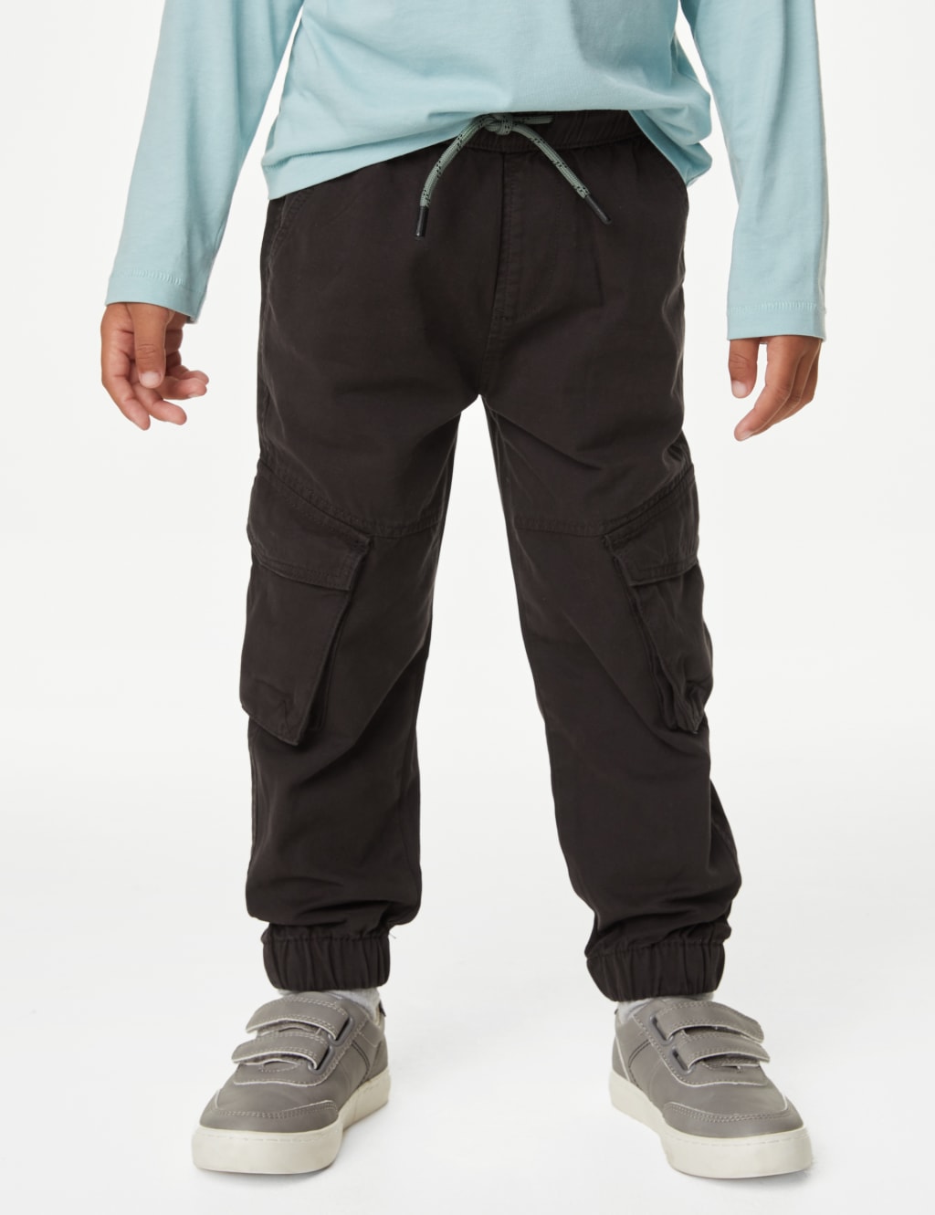 Pure Cotton Cargo Trousers (2-8 Yrs) image 4
