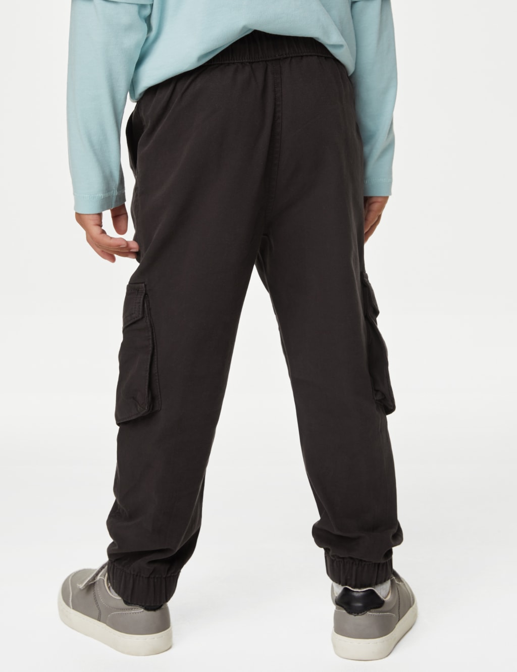 Pure Cotton Cargo Trousers (2-8 Yrs) image 5
