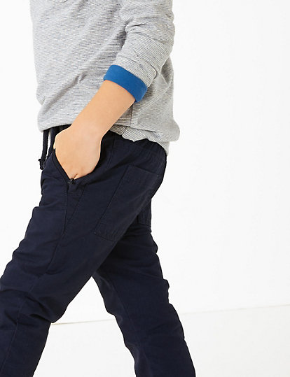 Pure Cotton Ripstop Trousers (3 Months - 7 Years)