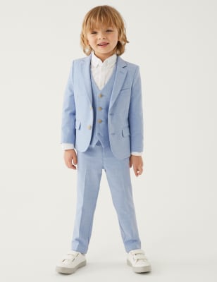 

Boys M&S Collection Mini Me Suit Trousers (2-8 Yrs) - Soft Blue, Soft Blue
