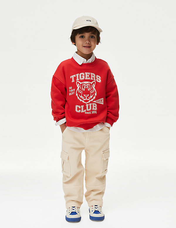 Cotton Rich Cargo Trousers (2-8 Yrs) - AT