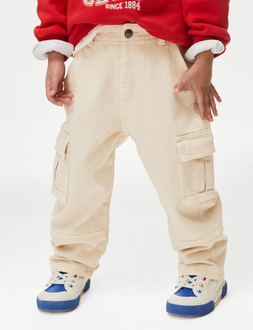Cotton Rich Cargo Trousers (2-8 Yrs) image 4
