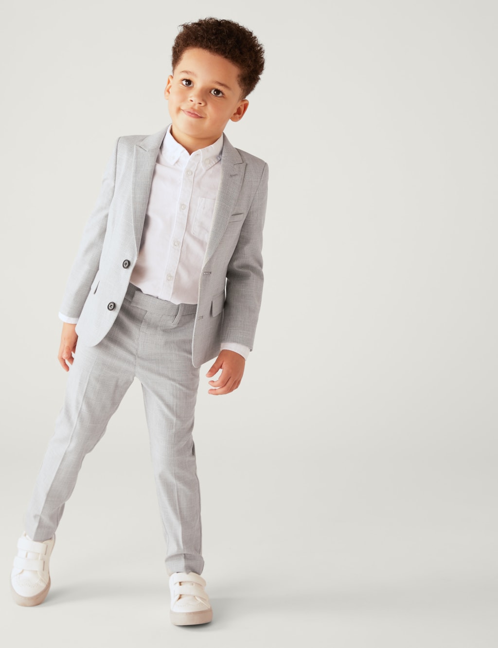 Checked Suit Trousers (2-8 Yrs) image 1