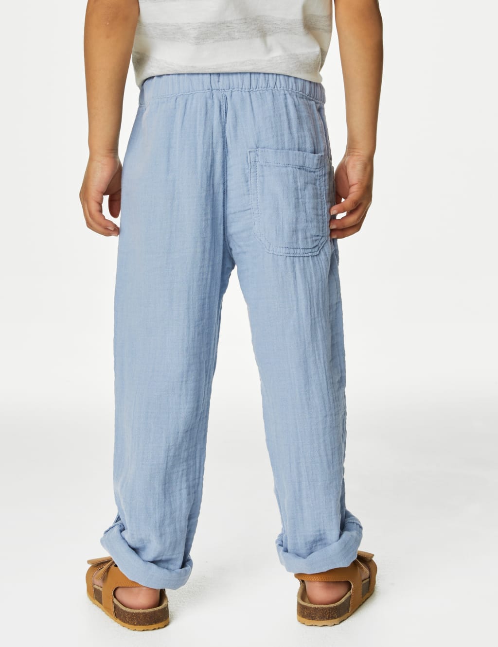 Pure Cotton Double Cloth Trousers (2-8 Yrs) image 4