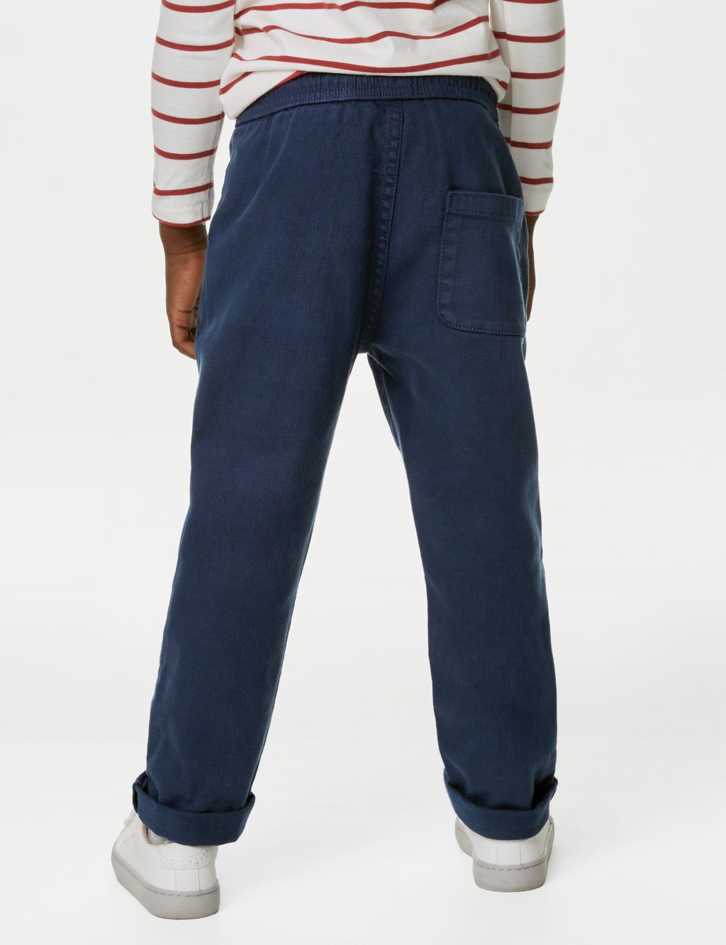 Cotton Rich Relaxed Fit Trousers (2-8 Yrs) image 5