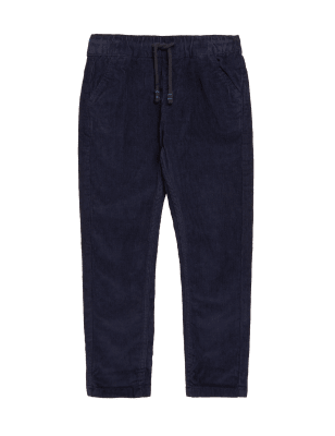 

Boys M&S Collection Cotton Rich Cord Trousers (2-7 Yrs) - Navy, Navy