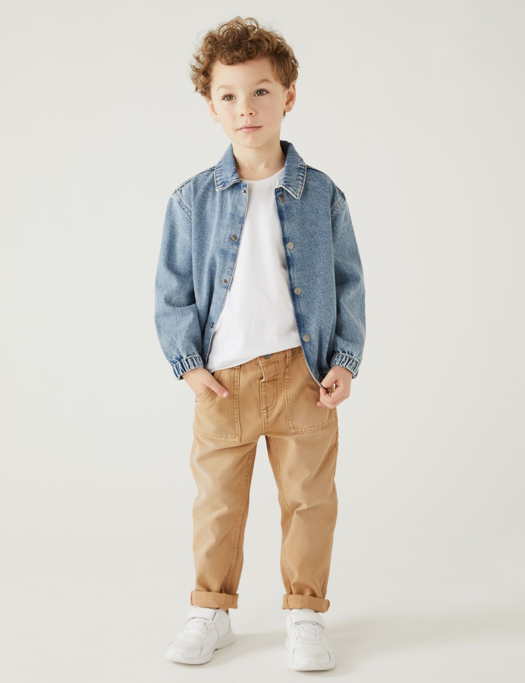 Pure Cotton Trousers (2 - 8 Yrs) image 1