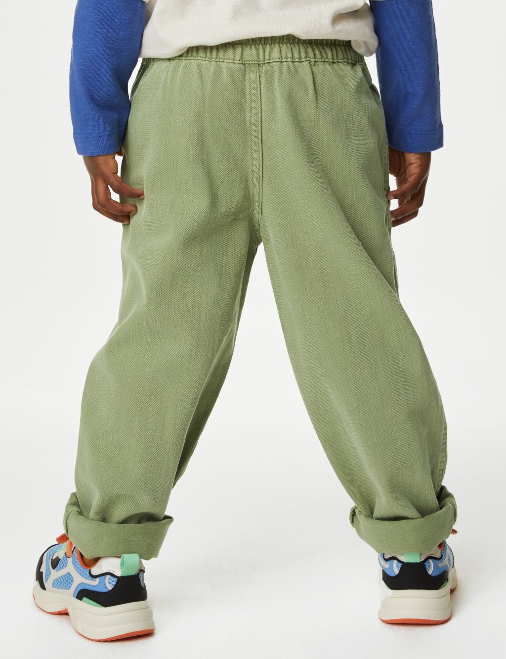 Cotton Rich Elasticated Waist Trousers (2-8 Yrs) image 5
