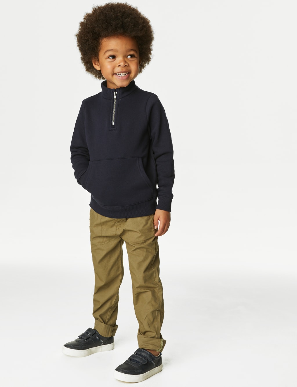 2pk Cotton Rich Trousers (2-8 Yrs) image 2