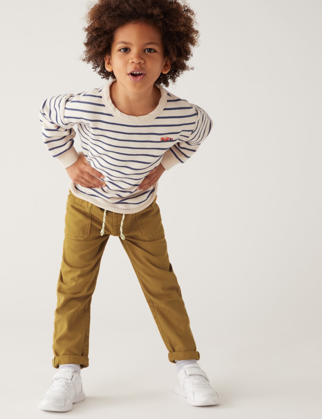 Cotton Rich Cargo Trousers (2 - 8 Yrs) image 1