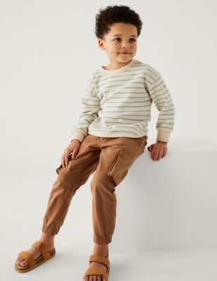 

Boys M&S Collection Pure Cotton Cargo Trousers (2-8 Yrs) - Spice, Spice