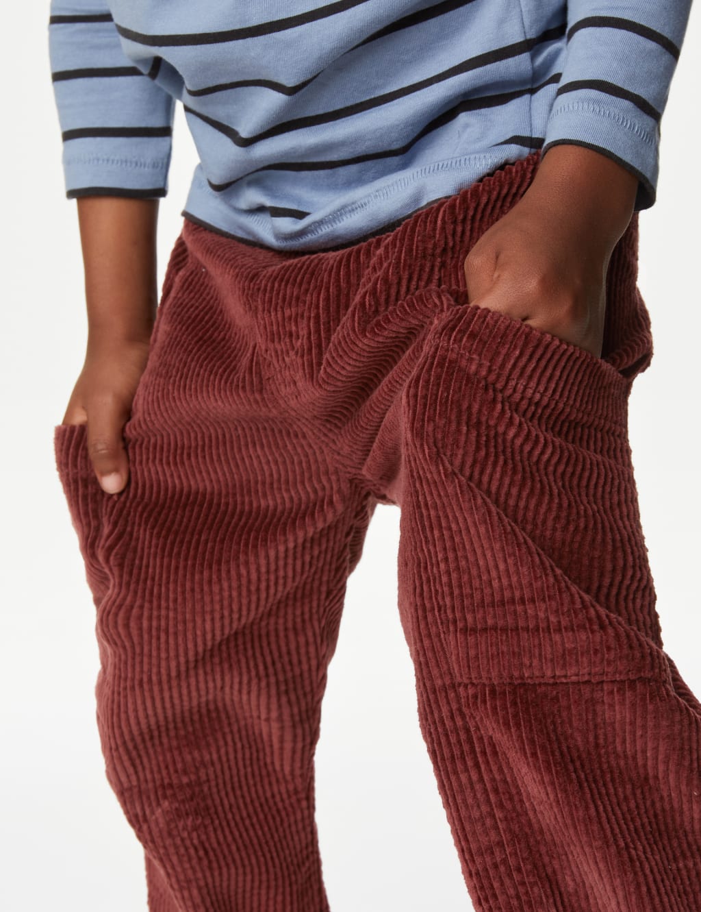 Pure Cotton Cord Trousers (2-8 Yrs) image 3