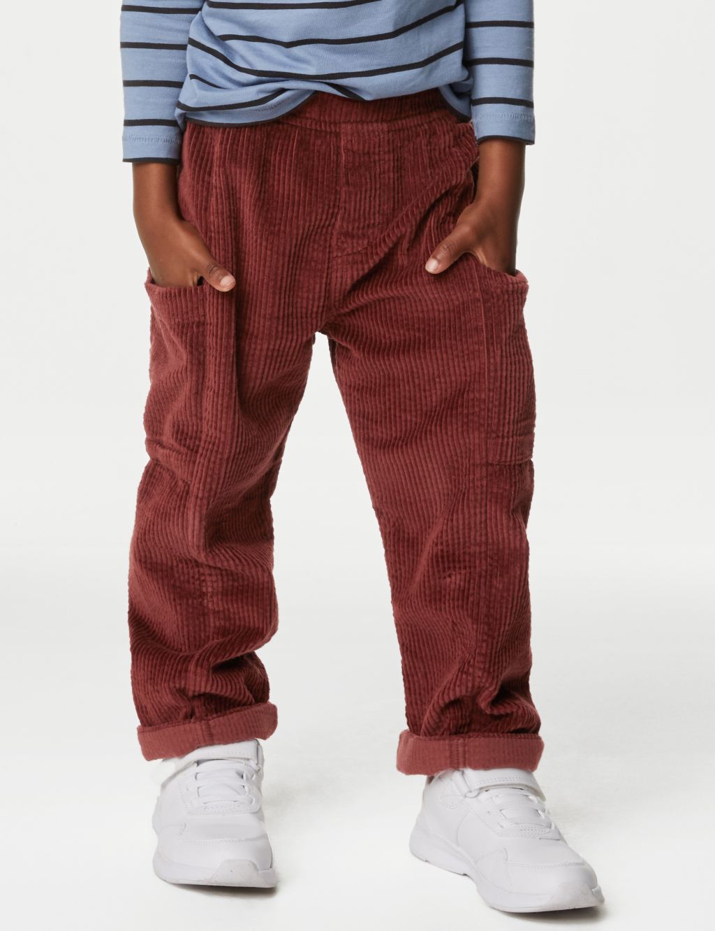 Pure Cotton Cord Trousers (2-8 Yrs) image 4