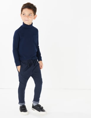 Jogging &agrave; cordon et fines rayures (du 3&nbsp;mois au 7&nbsp;ans)