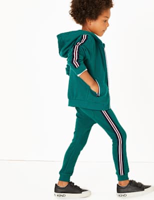 Jogging ottoman en jersey 100&nbsp;% coton &agrave; motif textur&eacute; (du 3&nbsp;mois au 7&nbsp;ans)