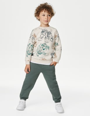 3pk Cotton Rich Joggers (2-8 Yrs)