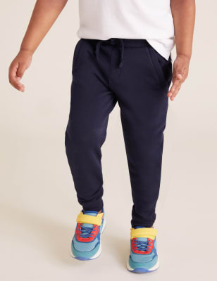 

M&S Collection Pack de 2 pantalones deportivos de algodón adaptables (2-7 años) - Navy Mix, Navy Mix