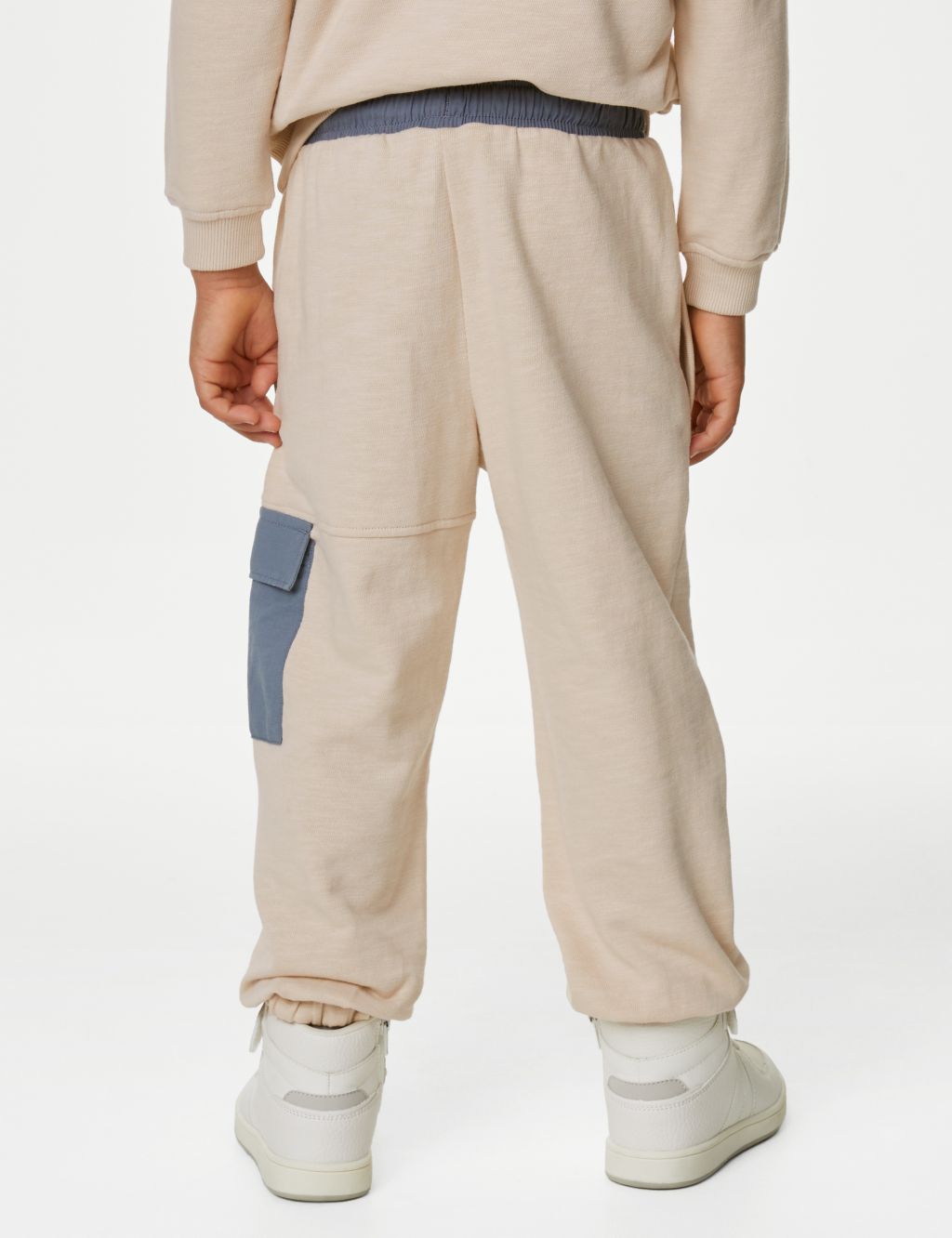 Pure Cotton Utility Joggers (2-8 Yrs) image 5