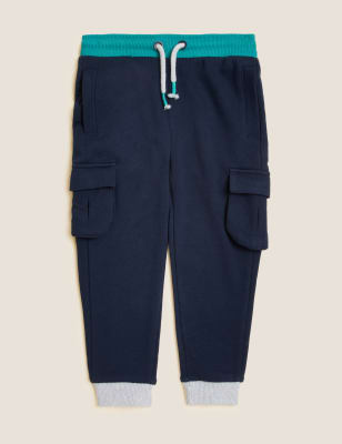 

M&S Collection Pantalón deportivo de algodón (2-7 años) - Navy Mix, Navy Mix