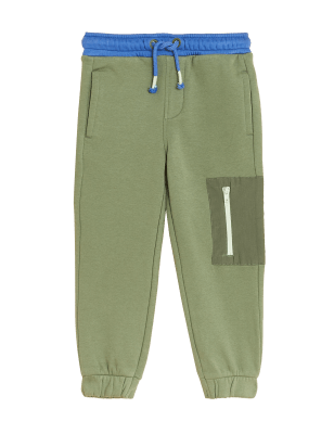 

Boys M&S Collection Cotton Rich Joggers (2-7 Yrs) - Khaki, Khaki