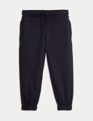 girls navy school joggers