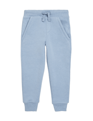 

Boys M&S Collection Cotton Rich Draw Cord Joggers (2-7 Yrs) - Bluebell, Bluebell