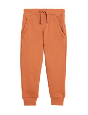 

Boys M&S Collection Cotton Rich Draw Cord Joggers (2-7 Yrs) - Burnt Orange, Burnt Orange