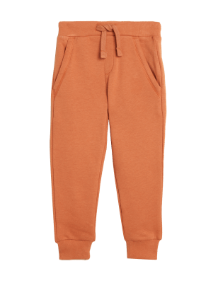 

M&S Collection Pantalón deportivo con cordón ajustable de algodón (2-7 años) - Burnt Orange, Burnt Orange