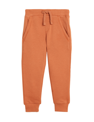 

Boys M&S Collection Cotton Rich Draw Cord Joggers (2-7 Yrs) - Burnt Orange, Burnt Orange