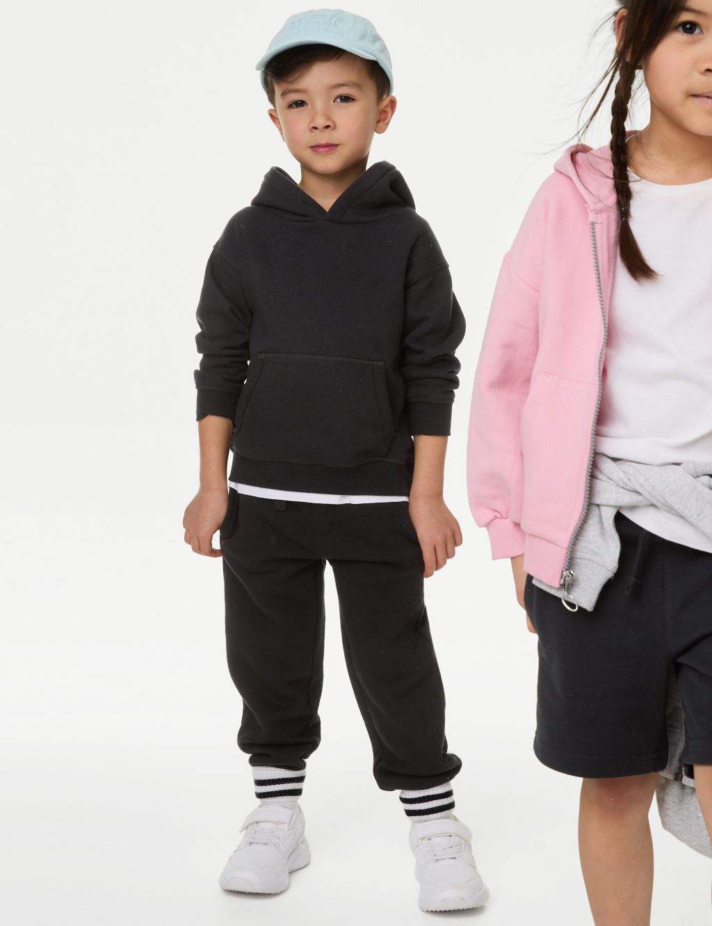 Cotton Rich Draw Cord Joggers (2-7 Yrs) image 1