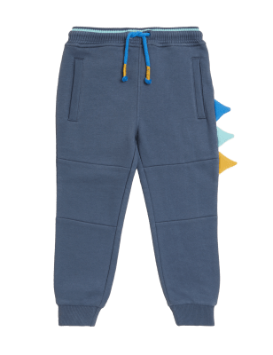 

Boys M&S Collection Cotton Rich Dinosaur Joggers (2-7 Yrs) - Air Force Blue, Air Force Blue