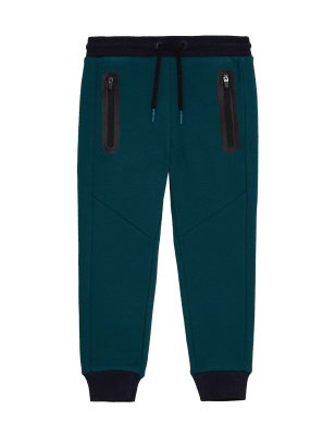 

M&S Collection Pantalón deportivo de algodón (2-7 años) - Petrol Green, Petrol Green