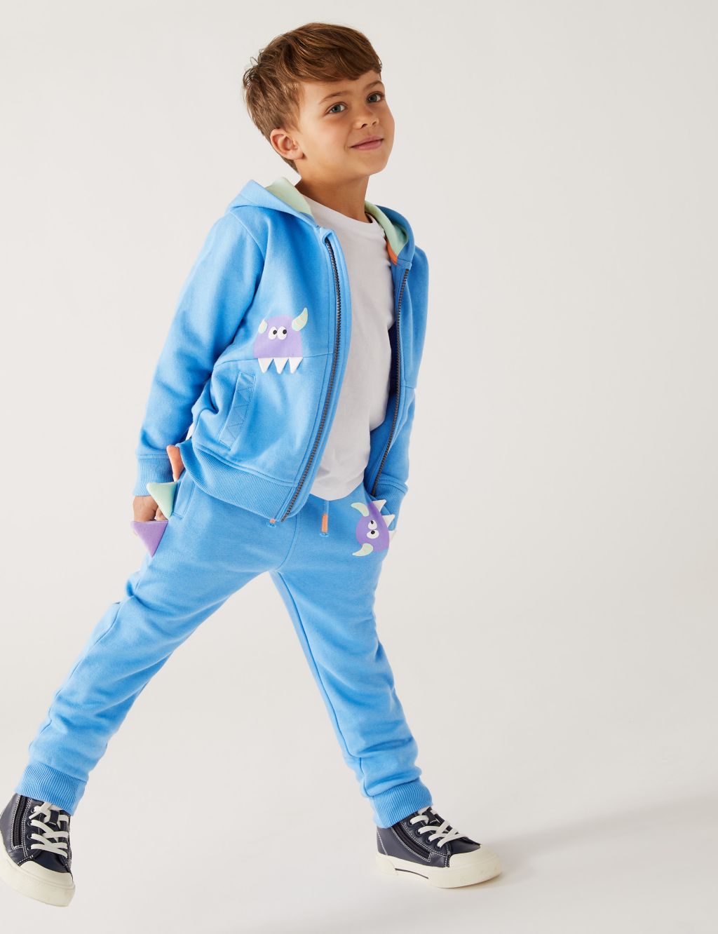 Cotton Rich Monster Joggers (2-8 Yrs) image 1