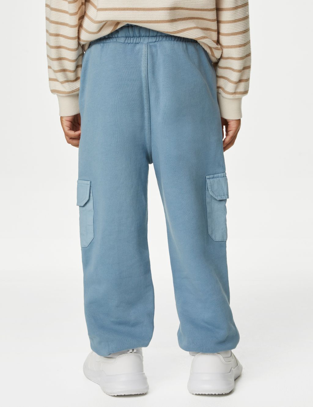 Pure Cotton Cargo Joggers (2-8 Yrs) image 5