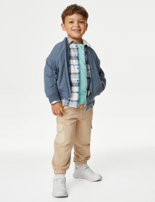 Pure Cotton Cargo Joggers (2-8 Yrs)