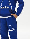 高棉舒柔新穎設計鯊魚圖案慢跑褲（2 至 8 歲）