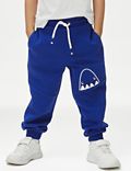 Pantalón deportivo de algodón con diseño de tiburones (2-8&nbsp;años)