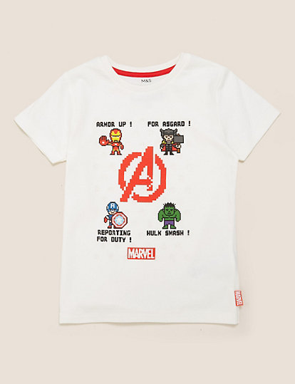 Pure Cotton Marvel Avengers™ T-Shirt (2-7 Yrs)