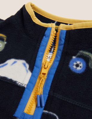 

Boys M&S Collection Car Print Fleece Top (2 - 7 Yrs) - Navy Mix, Navy Mix