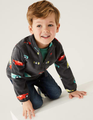 

M&S Collection Top polar con estampado de coches (2-7 años) - Charcoal, Charcoal