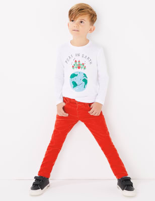 Pantalon en velours c&ocirc;tel&eacute; (du 3&nbsp;mois au 7&nbsp;ans)